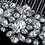 Elegance by Carbonneau Comb-9881-RD-CL Rhodium Silver Rhinestone Comb