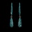 Elegance by Carbonneau E-1026-Silver-Turquoise Earring 1026 Silver Turquoise
