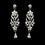 Elegance by Carbonneau E-1027-Silver-Clear Earring 1027 Silver Clear