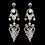 Elegance by Carbonneau e-1326-silver-ab Silver AB Earring Set 1326