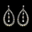 Elegance by Carbonneau e-1331-sivler-clear-ab Silver Clear AB Earring Set 1331