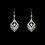 Elegance by Carbonneau E-20381-Silver-Clear Earring 20381 Silver Clear