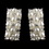 Elegance by Carbonneau E-20613-Silver-White Silver & White Pearl Clip On Earrings E 20613