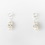 Elegance by Carbonneau E-217-Silver-Ivory Earring 217 Silver Ivory