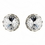 Elegance by Carbonneau E-23017-Silver Silver Clear Rhondelle Earring Set 23017
