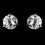 Elegance by Carbonneau E-2429-G-Clear Gold Cubic Zirconia Stud Earring E 2429