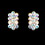 Elegance by Carbonneau E-24678-AB AB Aurora Borialis Clip On Crystal Bridal Earrings E 24678
