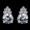 Elegance by Carbonneau E-2499-AS-Clear Silver Clear Round CZ Crystal Stud Earrings E 2499