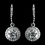 Elegance by Carbonneau Silver Clear Rhinestone Drop Earring On Hook Earrings 25692