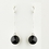 Elegance by Carbonneau E-25729-S-Black Silver Black Crystal Drop Bridal Earrings 25729