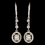 Elegance by Carbonneau E-2636-RD-CL Rhodium CZ Crystal Leverback Dangle Earrings 2636