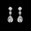 Elegance by Carbonneau E-2845-AS-Clear Elegant Cubic Zirconia Wedding or Special Occasion Earrings E 2845