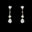 Elegance by Carbonneau E-3609-G-Clear Stunning Gold Clear CZ Earrings 3609