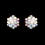 Elegance by Carbonneau E-500-S-AB-Clip AB Aurora Crystal Cluster Clip On Bridal Earring E 500