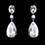 Elegance by Carbonneau E-5127-AS-Clear Silver Clear Earring 5127