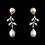 Elegance by Carbonneau E-6512-AS-Ivory Antique Silver White Pearl Earring 6512