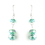 Elegance by Carbonneau E-7619-Emerald Emerald Green Dangle Earring Set 7619