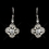Elegance by Carbonneau E-8107-AS-Clear Intricate Floral Bridal Cubic Zirconia Earring E 8107