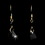 Elegance by Carbonneau E-8124-Gold-Black Earring 8124 Gold Black