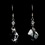 Elegance by Carbonneau E-8124-Silver-Clear Earring 8124 Silver Clear