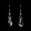 Elegance by Carbonneau E-8126-Silver-Clear Earring 8126 Silver Clear