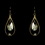 Elegance by Carbonneau E-8132-Gold-Lt-Brown Earring 8132 Gold Light Brown