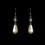 Elegance by Carbonneau E-8141-Silver-Pearl Earring 8141 Silver Pearl