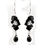 Elegance by Carbonneau e-8259-black Black Austrian Crystal Earrings 8259