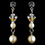 Elegance by Carbonneau E-8365-Silver-Ivory-AB Earring 8365 Silver Ivory AB