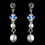 Elegance by Carbonneau E-8365-Silver-White-AB Earring 8365 Silver White AB