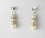 Elegance by Carbonneau E-8366-Silver-Ivory Earring 8366 Silver Ivory