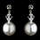Elegance by Carbonneau E-8372-White Earring 8372 White
