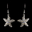 Elegance by Carbonneau E-8502-Silver-AB Starfish Earring Set 8502 Silver AB