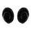 Elegance by Carbonneau E-8589-Black Black Crystal Clip-On Earrings E 8589