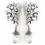 Elegance by Carbonneau E-8638-AS-Clear Silver CZ Earrings 8638