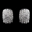 Elegance by Carbonneau E-8927-AS-Clear Antique Silver Clear CZ Crystal Earrings 8927