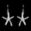 Elegance by Carbonneau E-8973-S-AS-Clear Charming Antique Silver Clear Starfish CZ Crystal Earrings 8973
