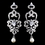 Elegance by Carbonneau E-9003-AS-DW Antique Silver Diamond White Pearl & Clear CZ Crystal Chandelier Earrings 9003