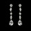 Elegance by Carbonneau E-9011-AS-Clear Antique Silver Clear Cubic Zirconia Earring 9011