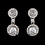Elegance by Carbonneau E-934-AS-Clear Vintage Crystal Drop Earrings E 934