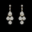 Elegance by Carbonneau E-940-Gold-Clear Beautiful Gold Earrings E 940