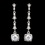 Elegance by Carbonneau E-946-AS-Clear Silver & Clear Crystal Drop Earrings E 946