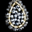 Elegance by Carbonneau E-9632-G-Smoke Gold Smoke Rondelle Swarovski Crystal Bead Drop Earrings