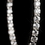 Elegance by Carbonneau E-9728-RD-CL Rhodium Clear CZ Crystal Pave Hoop Earrings