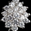 Elegance by Carbonneau E-9796-RD-IV Rhodium Ivory Pearl & CZ Drop Leaf Earrings