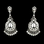 Elegance by Carbonneau E-989-Clear Clear Crystal Bridal Chandelier Earrings E 989