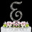 Elegance by Carbonneau E-Vintage Vintage ~ Swarovski Crystal Wedding Cake Topper ~ Letter E