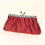 Elegance by Carbonneau EB-302-Red Red Satin Rhinestone Evening Bag 302