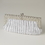 Elegance by Carbonneau EB-304-Silver Silver Satin Beaded Rhinestone Bridal Evening Bag 304