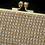 Elegance by Carbonneau EB-9-G Gold Clear Rhinestone Evening Bag